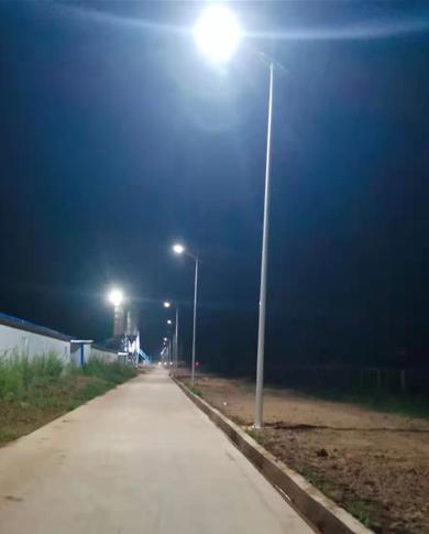 華亭華煤集配站路燈項目客戶回饋